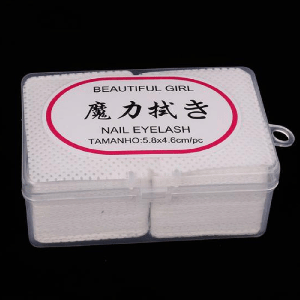 60gsm white nail glue bottle wipes, 200pcs lint free melt blown nonwoven cleaning pads with tree bark pattern