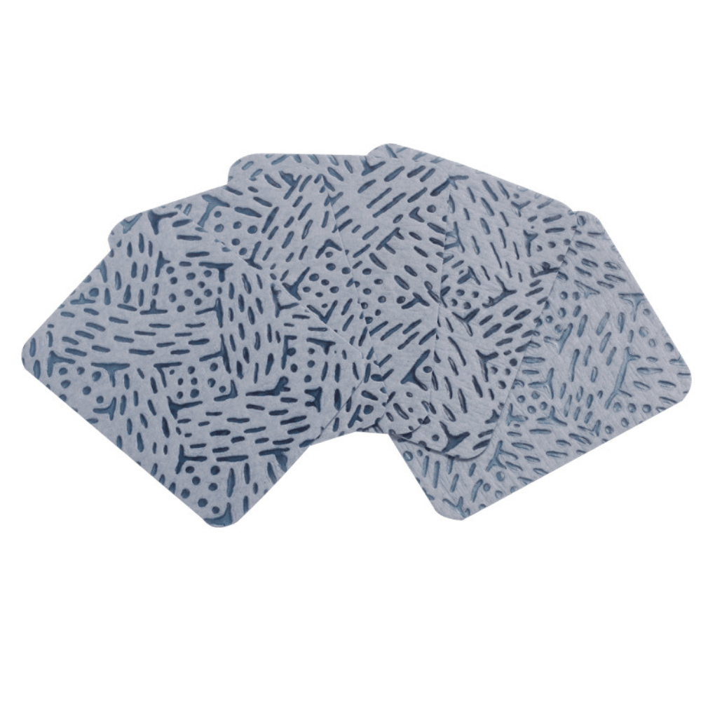 60gsm white nail glue bottle wipes, 200pcs lint free melt blown nonwoven cleaning pads with tree bark pattern