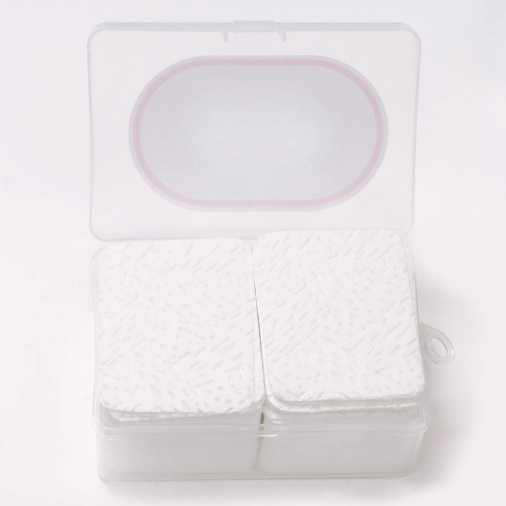 60gsm white nail glue bottle wipes, 200pcs lint free melt blown nonwoven cleaning pads with tree bark pattern