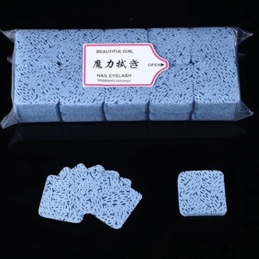 60gsm white nail glue bottle wipes, 200pcs lint free melt blown nonwoven cleaning pads with tree bark pattern