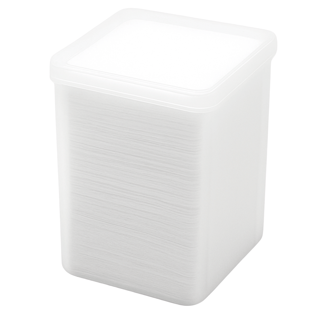 plastic square box packaged square nail glue bottle opening cleaning wipes – grid pattern, 91g white melt blown nonwoven fabric
