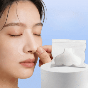 disposable nose contoured wet compress pads – 100% lint free ultra thin strips for professional skincare