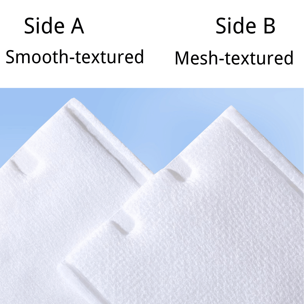 150g thick lint free viscose composite cotton makeup remover pads – professional salon use, bag & box packaging