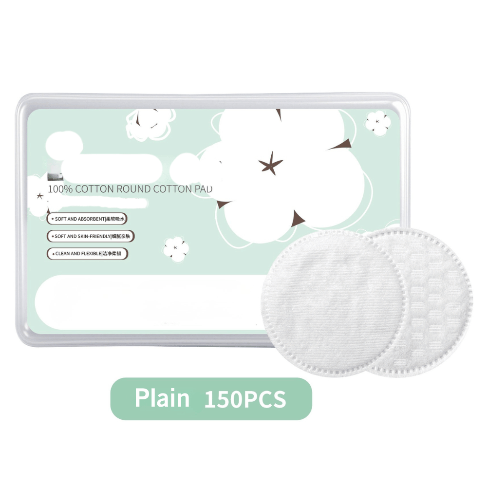 150g thick lint free viscose composite cotton makeup remover pads – professional salon use, bag & box packaging