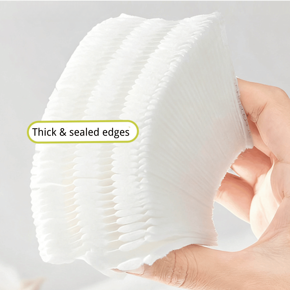 150g thick lint free viscose composite cotton makeup remover pads – professional salon use, bag & box packaging