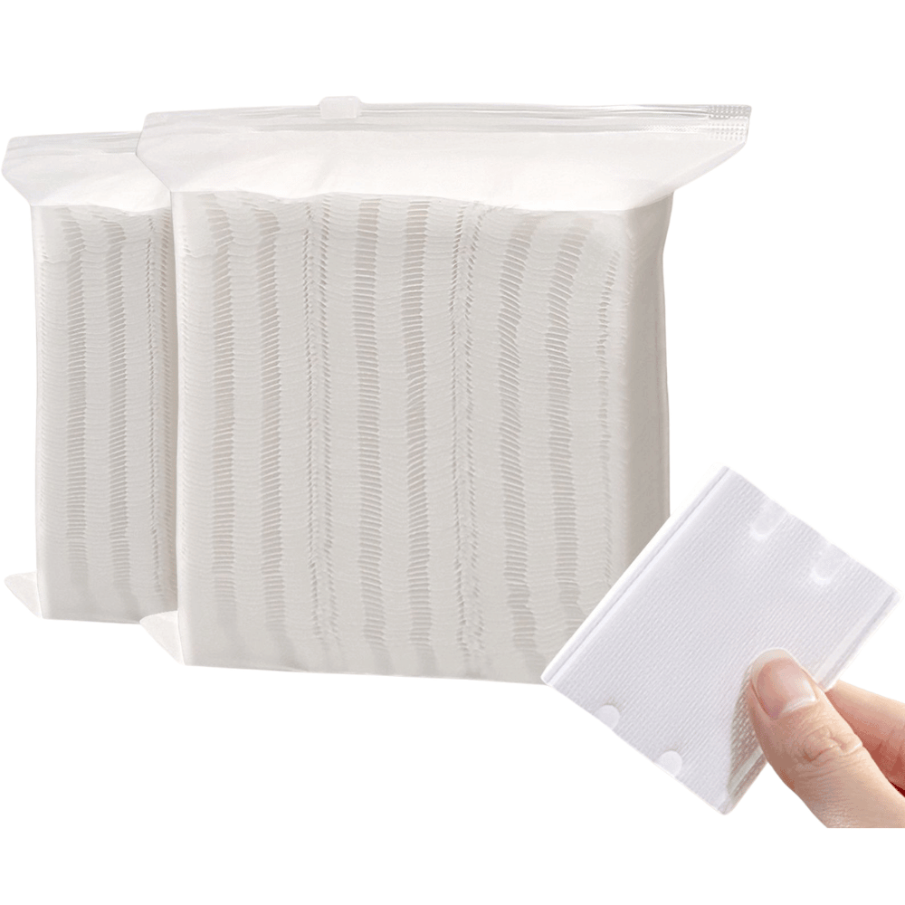 150g thick lint free viscose composite cotton makeup remover pads – professional salon use, bag & box packaging