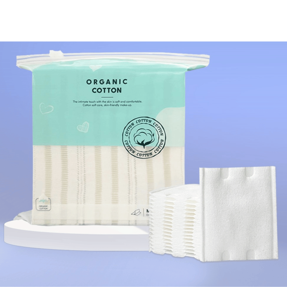150g thick lint free viscose composite cotton makeup remover pads – professional salon use, bag & box packaging