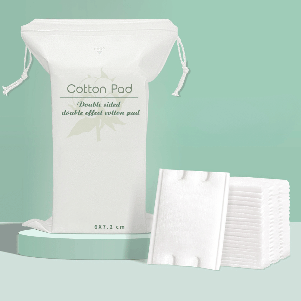 150g thick lint free viscose composite cotton makeup remover pads – professional salon use, bag & box packaging
