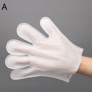 disposable waterless pet deodorizing and hair cleaning non woven mitts